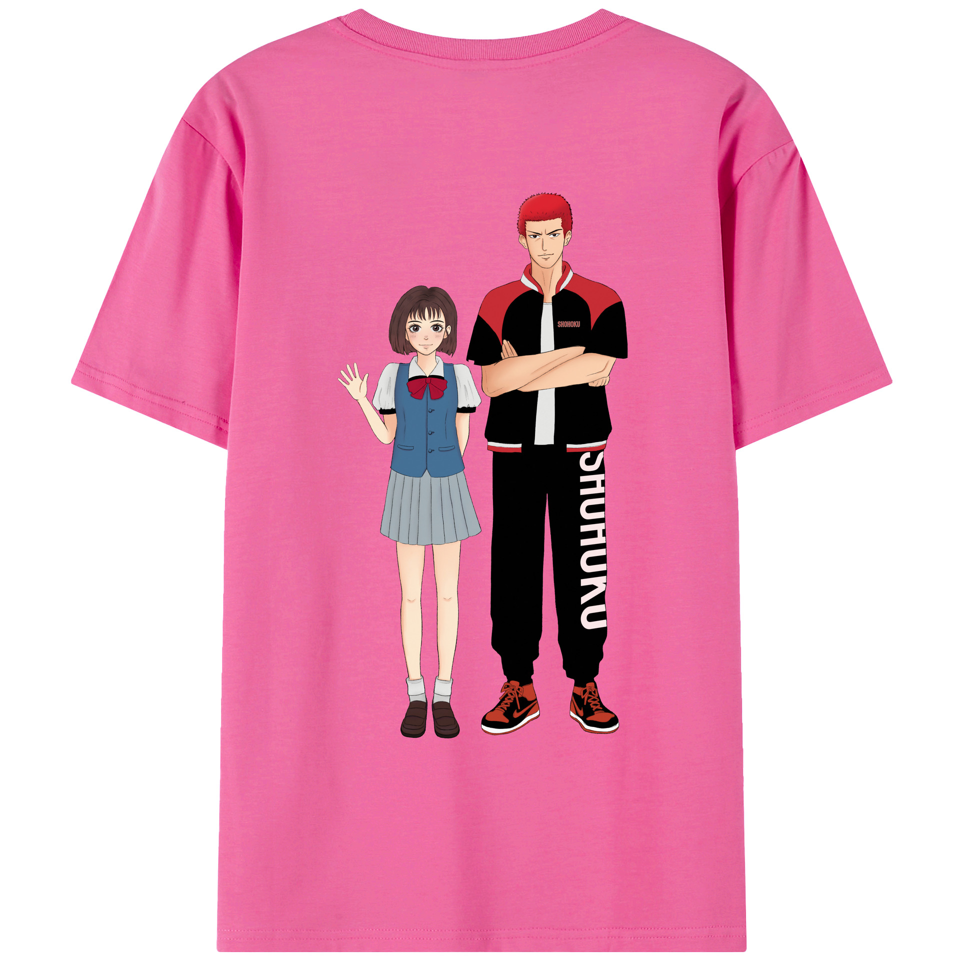 SLAM DUNK／スラムダンク レディース半袖Tシャツ(バックプリント)